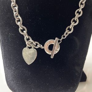 Tiffany & Co sterling silver heart Neckless.